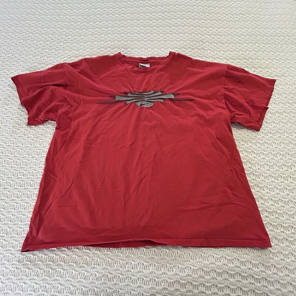 Vintage Nike Red Y2K Men's XL Tee Shirt 100% Cotton